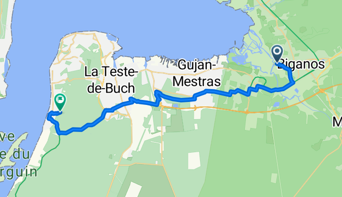 De Rue du Port, Biganos à 136 Boulevard de l'Atlantique, La Teste-de-Buch