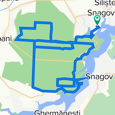 Snagov MTB Yellow 28 km Silistea Snagovului - Mnst. Snagov - L. Snagov - Pd. Snagov - Silistea Snagovului (ADE 201)