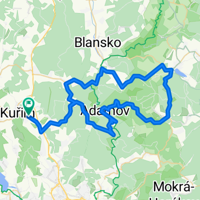 Kurim-Vranov-Adamov-Krtiny-Rudice-Katerina-Vranov-Kurim