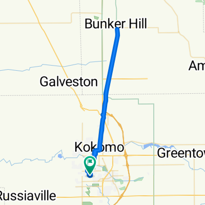 1309 Bagley Dr W, Kokomo to 1307 Bagley Dr E, Kokomo