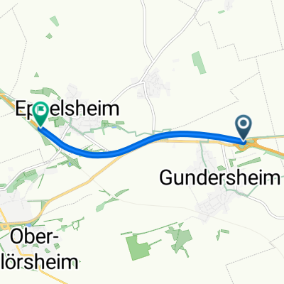 A61, Gundersheim nach A61, Eppelsheim