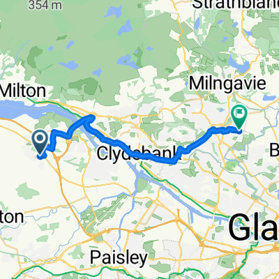 Bishopton Railway Station, Station Road, Bishopton to 56 Inveroran Drive, Glasgow