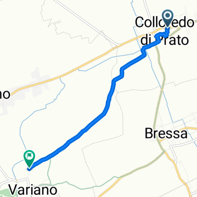 Da Via dell'Asilo 5, Colloredo di Prato a Via Giuseppe Mazzini 29, Variano