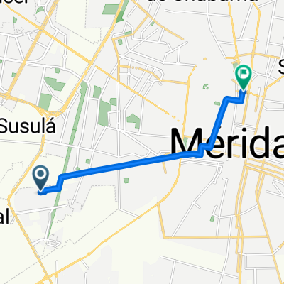 De Calle 75-A 548, Mérida a Avenida Colón, Mérida