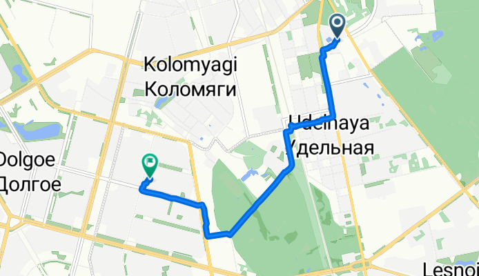 Умеренный маршрут в Санкт-Петербург