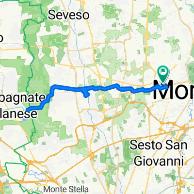 Via Monte Barro 11, Monza to Via Monte Barro 19, Monza