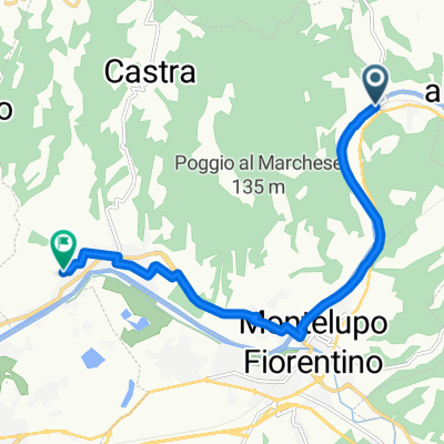 Da Via La Nave, Montelupo Fiorentino a Via Polverosi 75, Capraia e Limite