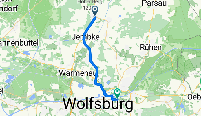 Hauptstraße 1, Barwedel nach Beesestraße 1, Wolfsburg