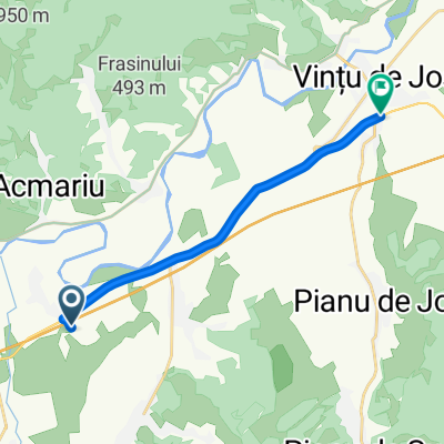 Traseul către DN7, Vinţu de Jos