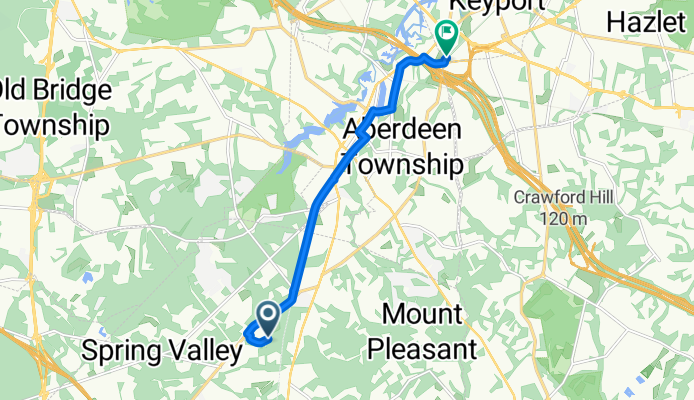 Crescent Court 66, Marlboro Township to Clark Street 110, Keyport