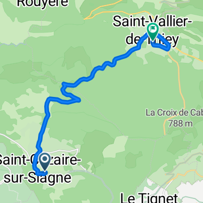 Da Chemin du Groupe Scolaire, St.-Cézaire-sur-Siagne a Rue du Docteur Raphaël Laugier, St.-Vallier-de-Thiey
