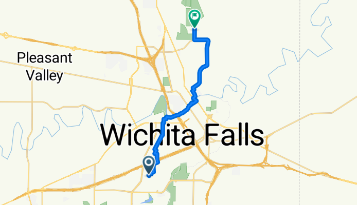 3212 Peckham St, Wichita Falls to 4134–4244 Armstrong Dr, Wichita Falls