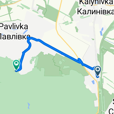 От вулиця Назарія Яремчука до Unnamed Road