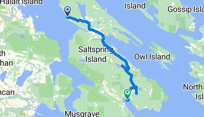 3 ferries ride: Salt Spring Island portion
