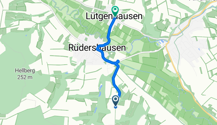 Route nach Unterdorf 1, Rhumspringe