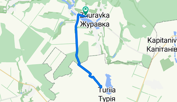 Козацька вулиця, Zhurovka to Козацька вулиця, Zhurovka