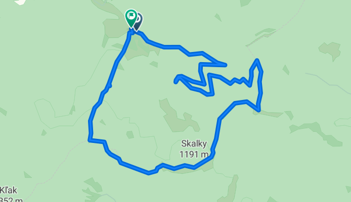 Siroka - Sedlo pod Uplazom - Skalky - Siroka