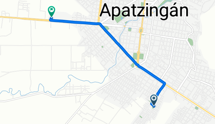 De Calle El Cobano 169–273, Apatzingán de la Constitución a Carretera Apatzingán-Aguililla, Apatzingán de la Constitución