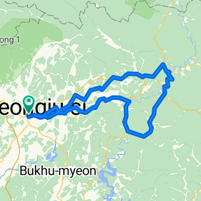 영주-고개 3개-옥마로고개-노루재-재산로고개-청량산-낙타등5개-영주