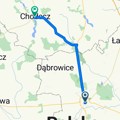 Krośniewice - Chodecz przez Zalesie