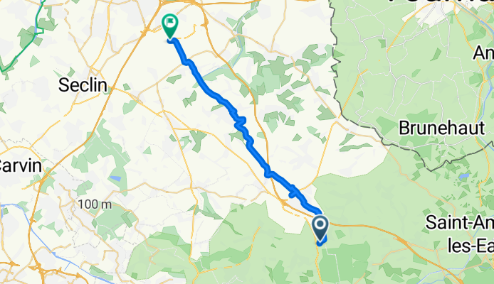 De 995 Rue Jacques Varlet, Beuvry-la-Forêt à D145, Fretin
