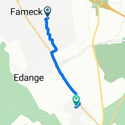 De 15 Rue du Dauphiné, Fameck à 10 Rue Sainte-Anne, Fameck