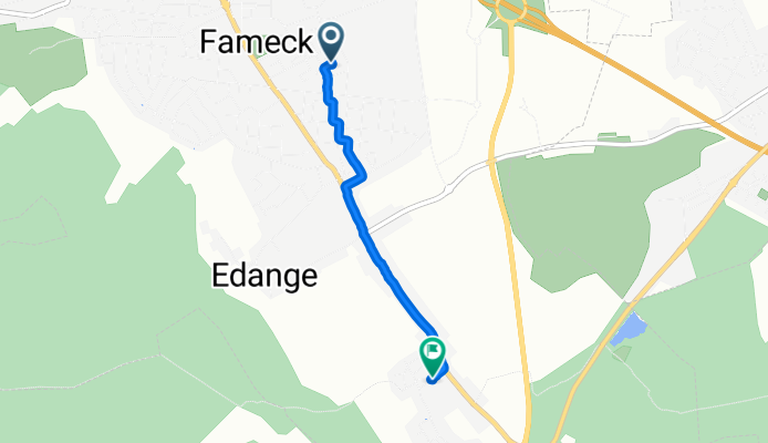 De 15 Rue du Dauphiné, Fameck à 10 Rue Sainte-Anne, Fameck