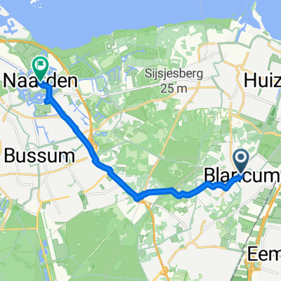 Huizerweg 4, Blaricum naar Sint Annastraat 1–3, Naarden