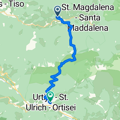 Kirchfeld 1–2, Villnöß nach Sneton Strasse, Ortisei