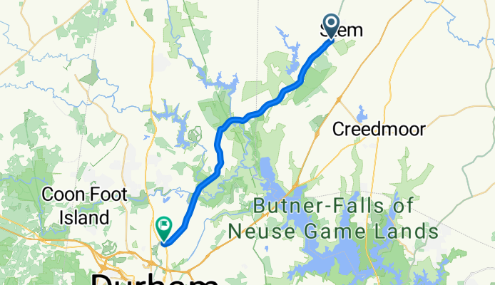 3254 Old NC 75, Stem to 3414 N Roxboro St, Durham