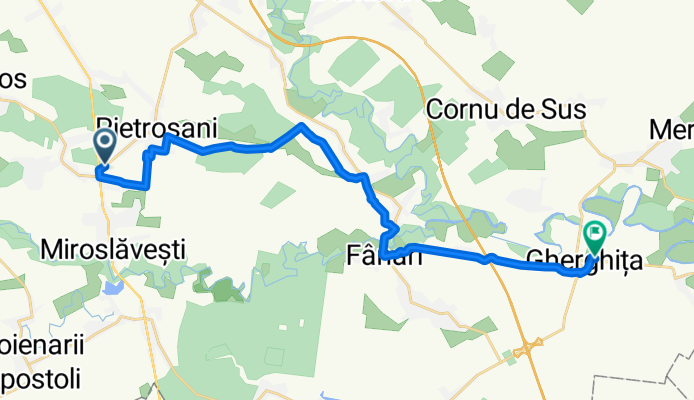 Route to DJ147, Gherghiţa