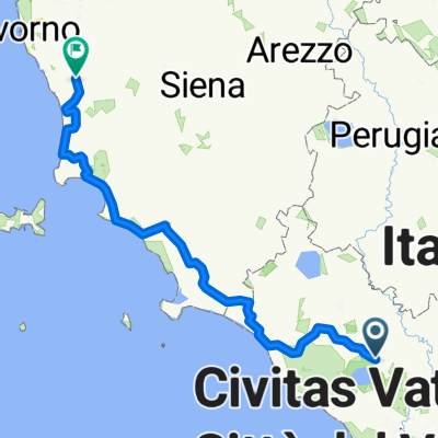 Via Roma 101, Monterosi naar Via Per Montescudaio, Riparbella