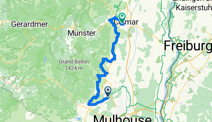 1 Rue Marie-Louise, Staffelfelden to 39 Avenue de la Liberté, Colmar