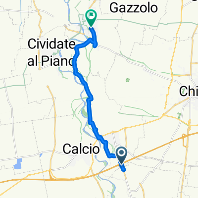 Da Via Lavoro e Industria 871, Urago d'Oglio a Viale Dante Alighieri 81/B, Pontoglio