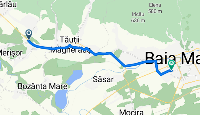 Orașul Tăuții - Măgherăuș to Bulevardul Traian 16, Baia Mare