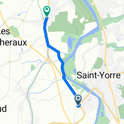 De 1–6 Impasse des Graviers, Saint-Sylvestre-Pragoulin à D131, Hauterive