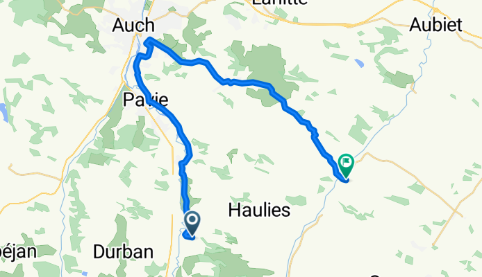 Itinéraire vers D40, Castelnau-Barbarens
