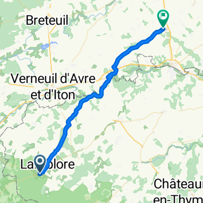 De Rue Nathalie, La Ferté-Vidame à 9 Rue de la Mare aux Loups, Marcilly-la-Campagne