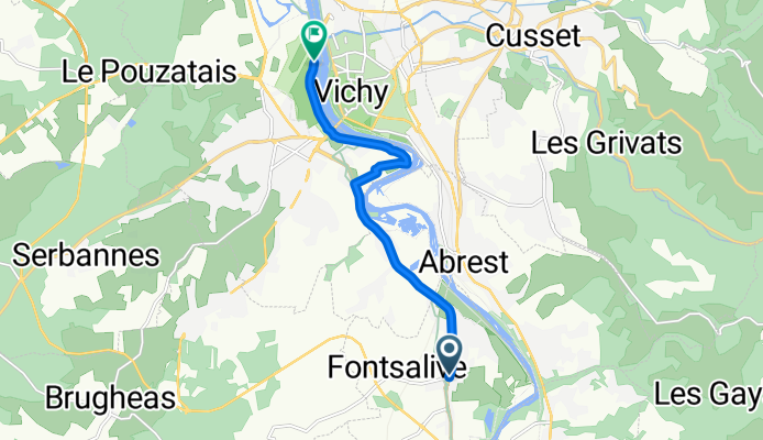 Itinéraire à partir de D131, Hauterive