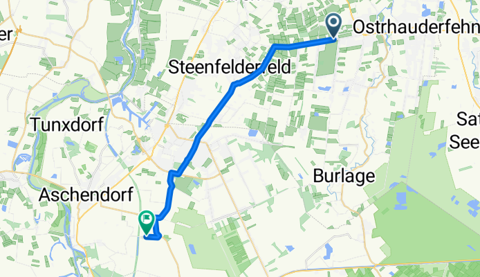 Rajen 178, Rhauderfehn nach Am Seitenkanal 16, Papenburg