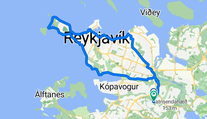 stifusel a harpa, faro, playa, y regreso