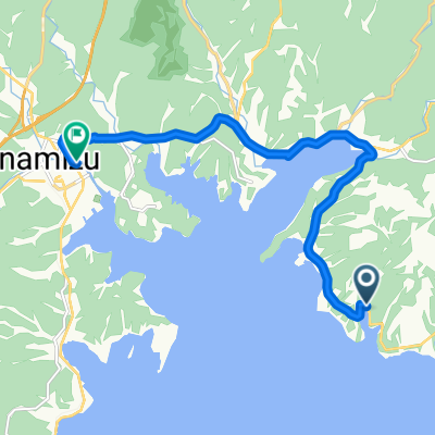 9-27, Iwaguruma, Anamizu-Machi, Hosu-Gun to 16, Kawashima A, Anamizu-Machi, Hosu-Gun