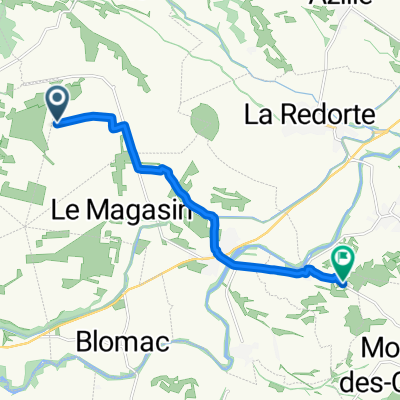 Saint-Henri, Rieux-Minervois to 15 Route de Montbrun, Roquecourbe-Minervois