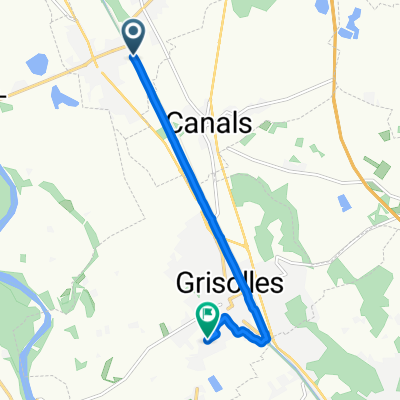 De Chemin de Debès, Dieupentale à 18 Rue des Oliviers, Grisolles