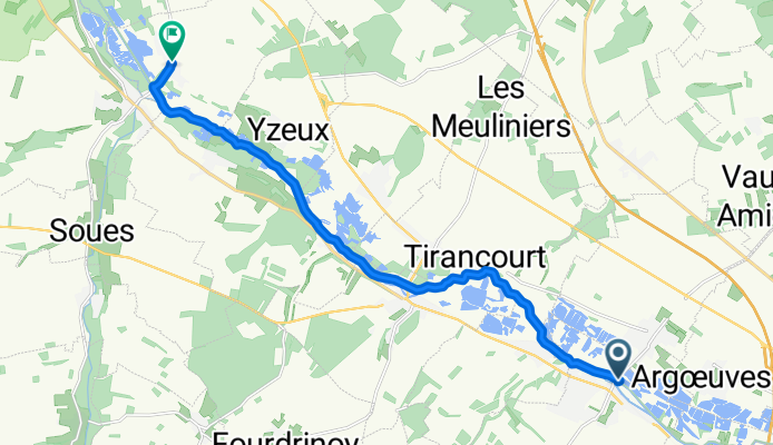 De 11 Rue du Pont, Ailly-sur-Somme à 6 Rue Gaston Bréant, Bourdon
