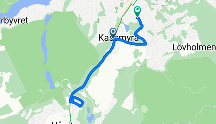 Ödlevägen 12G to Hasselvägen 26