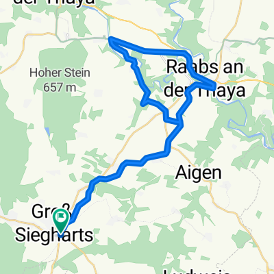 Siegharts - Siedlung Linde - Speissendorf - Raabs - Siegharts