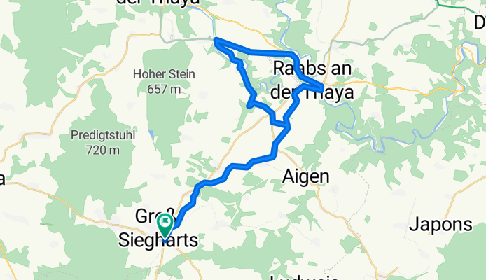 Siegharts - Siedlung Linde - Speissendorf - Raabs - Siegharts