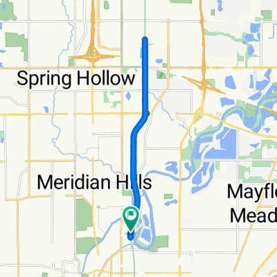 6535 Cornell Ave, Indianapolis to Monon Trail, Indianapolis