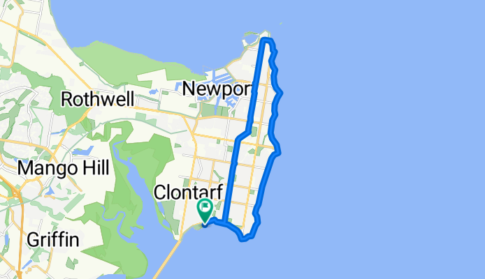 Route to Hornibrook Esplanade, Clontarf
